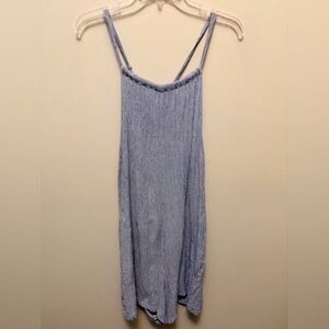 EIDON Striped Adjustable Strapped Romper